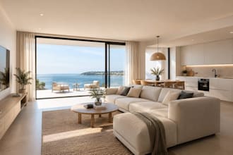 create photoreaalistic 3d rendering for holiday apartment interior in sketchup