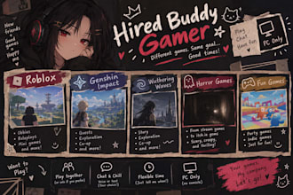 be your chill co op gaming buddy