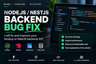 fix and improve your nodejs or nestjs backend API