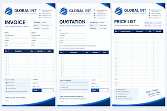design invoice template, order form, quotation letterhead, stationery urgently