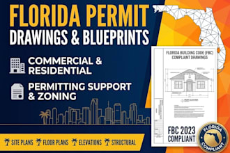 draft florida permit drawings compliant with fbc code