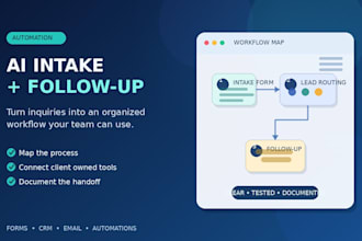 build an ai powered customer intake and follow up system