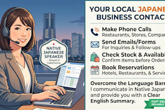 contact japanese stores, restaurants, or companies on your behalf