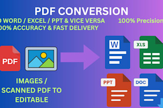 convert PDF to word, excel, powerpoint and vice versa