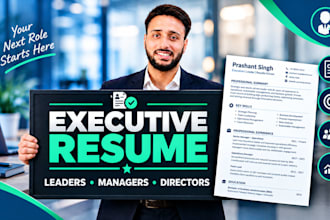 write an executive resume for managers directors and leaders