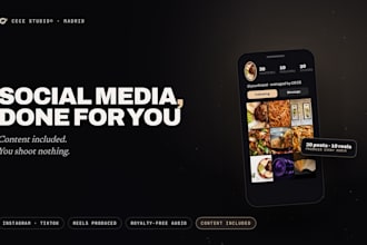 be your social media manager for restaurants gyms and local brands