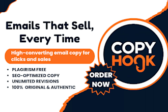 write high converting email campaign and email marketing copy