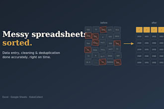 take your messy spreadsheet data and turn it in clean file