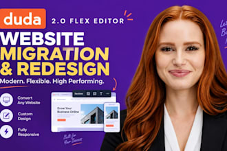 convert , migrate website redesign website using duda 2 0 flex editor