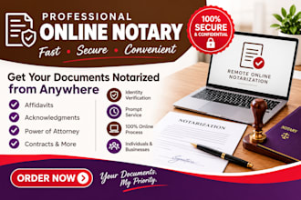 provide professional remote online notarization services for US and UK