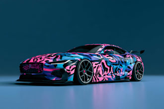 car wrap vehicle wrap truck wrap racing car wrap
