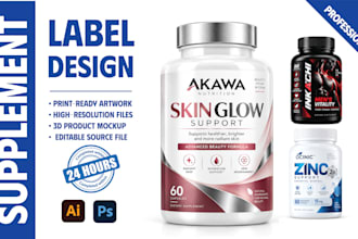 do product label design and supplement label design