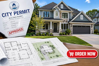 create site plans, plot plans and property permits drawings