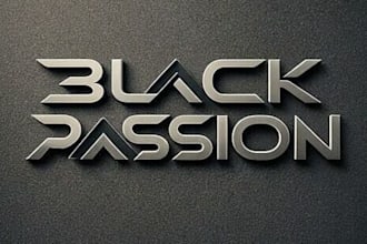 design modern 3d futuristic typography logo for tech and business
