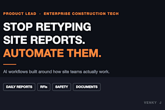 build ai automation for your construction workflows and site operations