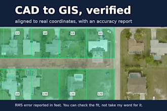 georeference your cad or dwg to gis with a verified accuracy report
