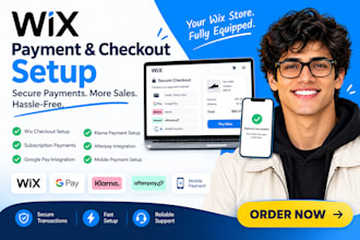setup wix mobile checkout, subscription payment, google pay, afterpay, klarna