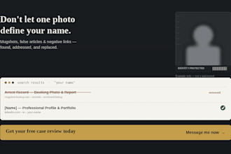 remove negative content, mugshots, and bad links from google search
