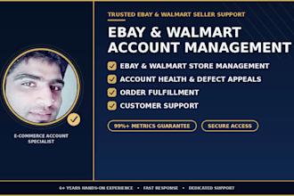manage your ebay store, handle customer service, and remove defects