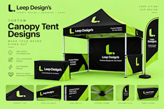 design a professional custom canopy tent and event tent