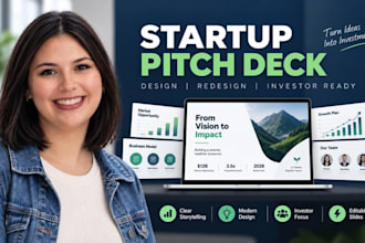 create a professional startup pitch deck for investors