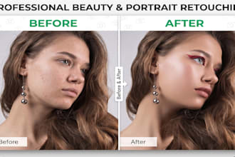 do photoshop highend portrait retouch