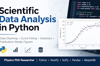 analyse scientific data in python and create publication ready plots