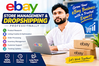 manage your ebay store and ebay dropshipping professionally