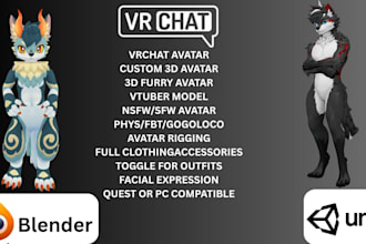 create, fix, rig and edit vrchat avatar, vroid koikatsu mmd vrm gmod warudo vrm