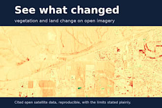 detect and map land or vegetation change from satellite imagery