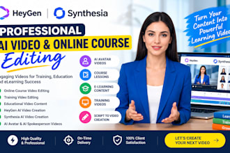 develop complete online course creation synthesia ai video heygen training video