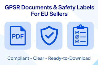 create gpsr compliance documents and safety labels