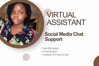 be your social media virtual assistant and reply to dms