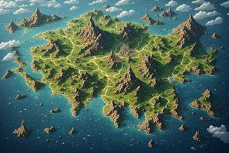 draw a custom map for fantasy, scifi, book or boardgame