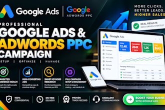 setup, manage and optimize your google ads adwords and ppc campagins