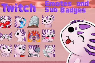 create twitch emotes, sub badges and bit badges