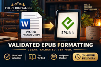 convert your word docx manuscript to a validated epub 3