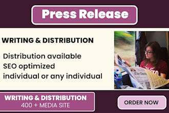 do press release writing ai press release distribution to premium PR media site