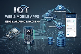 build iot web and mobile apps with arduino, esp32