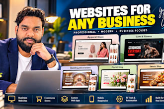 build a modern responsive buisness website using ai