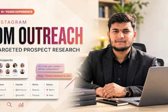 do targeted instagram dm outreach and prospect research