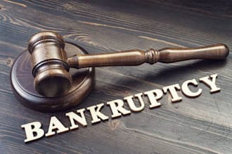 prepare bankruptcy documents for chapter 7, 11 and 13, filling support
