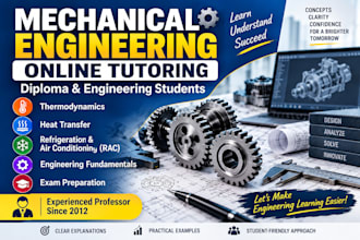 provide professional mechanical engineering tutoring