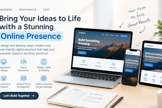 build a modern responsive website or web app