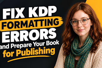 fix KDP formatting errors and prepare your book for publishing