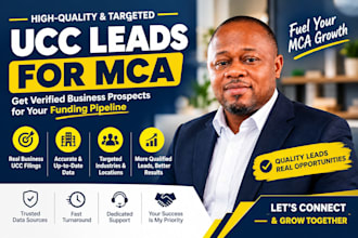 provide targeted ucc leads for mca brokers and lenders