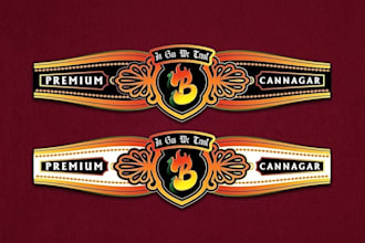 do premium amazing cigar logo, cigar label, and cigar box design