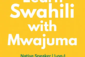 teach you swahili from beginner to fluent