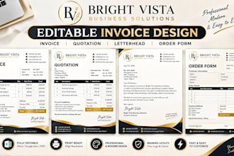 design invoice template, order form, quotation letterhead, stationery urgently