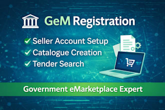 do gem registration, catalogue creation, tender search and gem consultancy